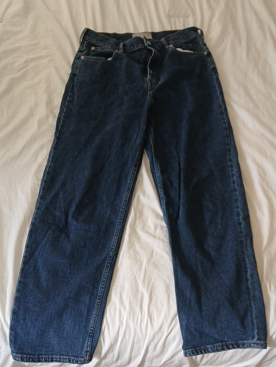 Everlane Denim - Everlane Organic Cotton Dark Blue High-Rise Jeans